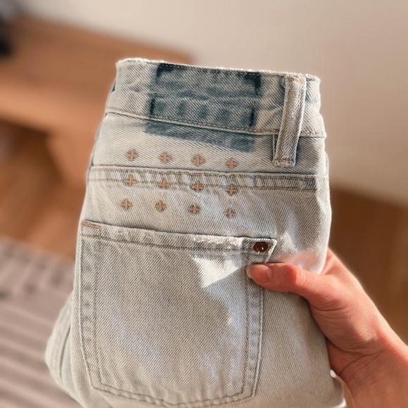 Ksubi Slim Pin Oblivion High Rise or Waisted Frayed Hem Cotton Denim Jeans 26 - Picture 14 of 14